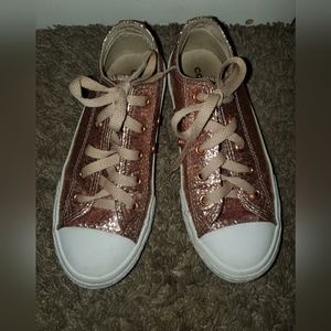Rose gold converse